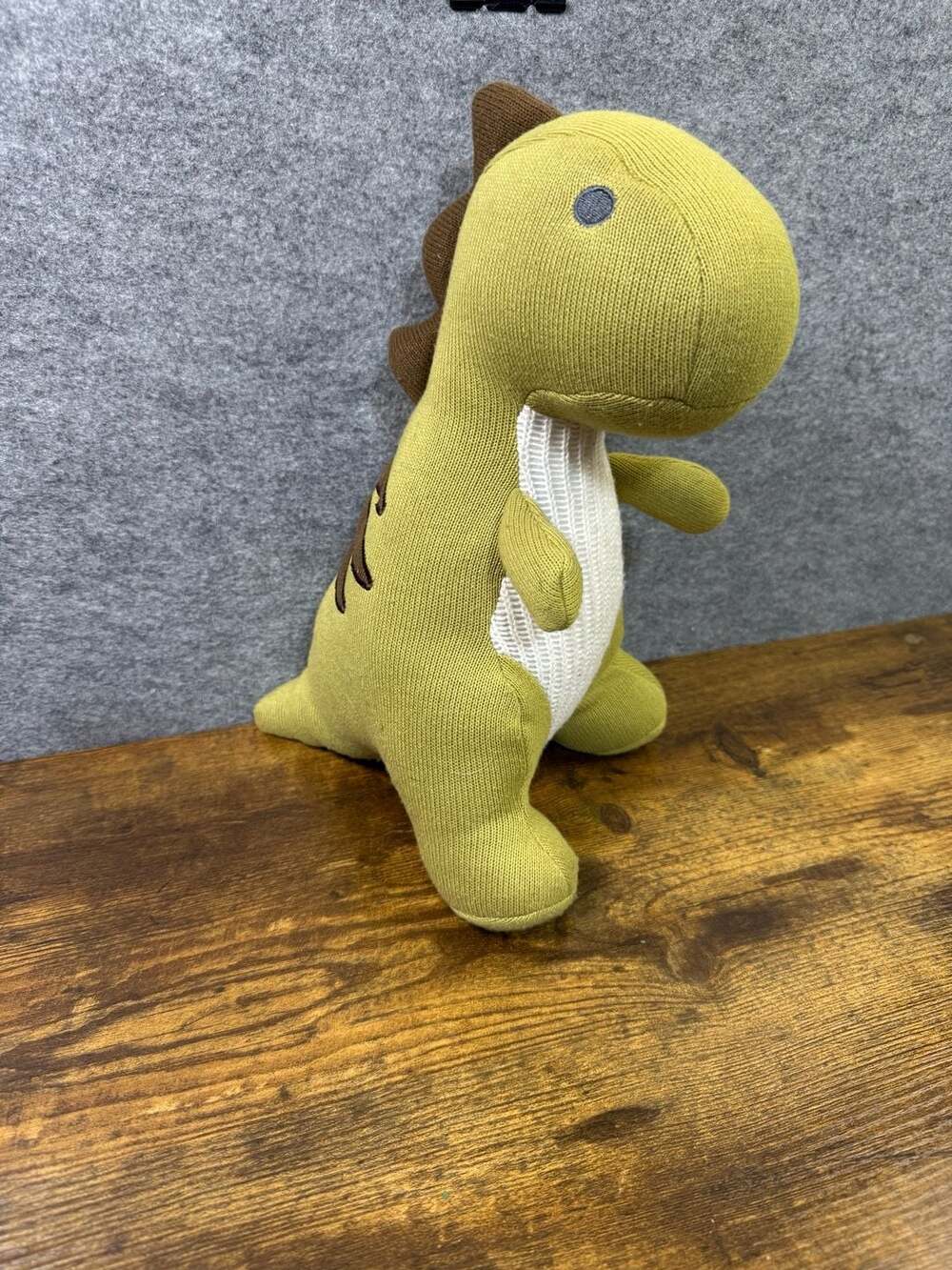 Knit Green Dinosaur T-Rex Plush Toy